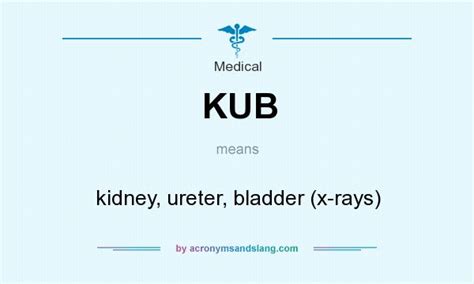 kubmedical abbreviation|What Is a KUB X.